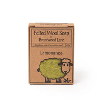 Bruntwood lane Lemongrass Felted Wool Soap 檸檬草 羊毛氈皂