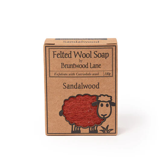 Bruntwood Lane Sandalwood Felted Wool Soap 檀香 羊毛氈皂