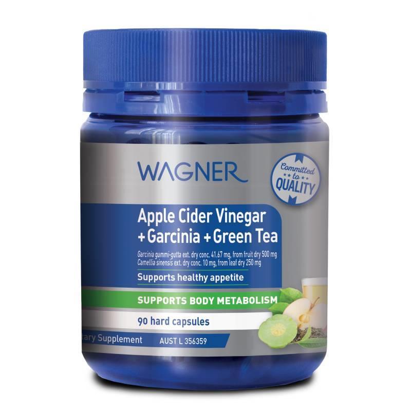Wagner Apple Cider Garcinia Green Tea 澳洲瓦格納蘋果醋+藤黃果+綠茶 膠囊 90粒