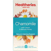 Healtheries Chamomile with Lemon Manuka Honey 賀壽利 洋甘菊檸檬麥盧卡蜂蜜茶包 20入