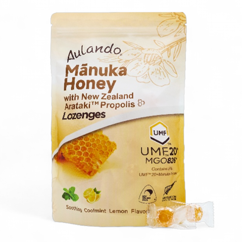 Aulando Manuka Honey Lozenges 紐西蘭麥蘆卡蜂蜜UMF20+蜂膠糖250g
