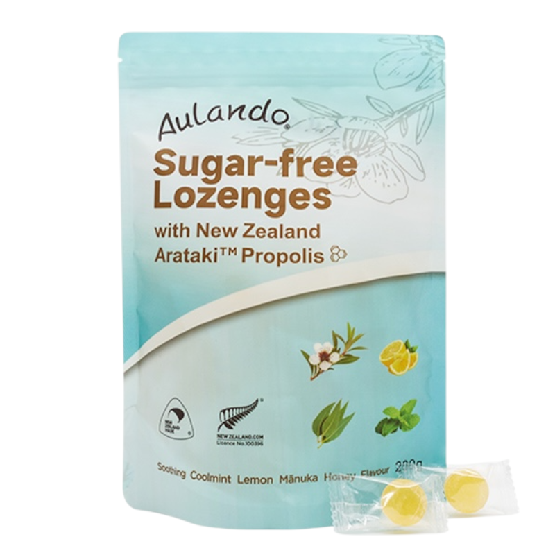 Aulando Manuka Honey Lozenges 紐西蘭麥蘆卡蜂蜜UMF20+ 蜂膠糖 無糖 200g