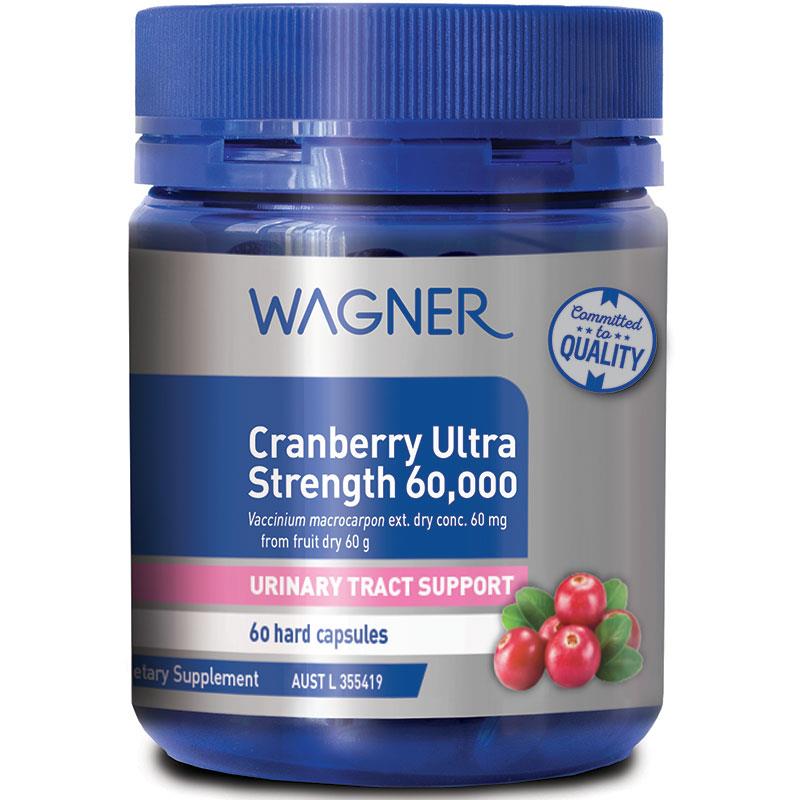 Wagner Cranberry Ultra Strength 澳洲瓦格納高單位蔓越莓 60000 膠囊 60粒