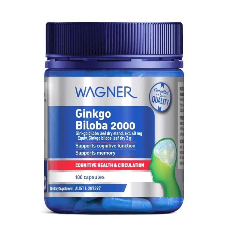 Wagner Ginkgo Biloba 澳洲瓦格納銀杏2000 膠囊 100粒